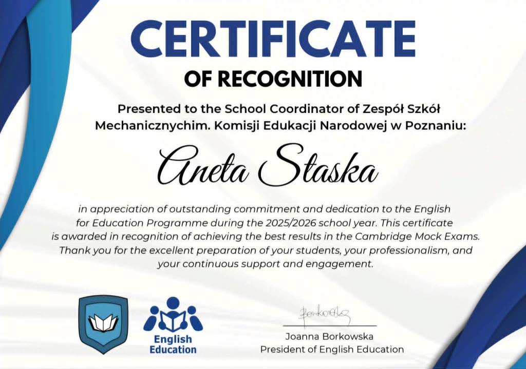 Sukces ZSM w programie English Education (3)