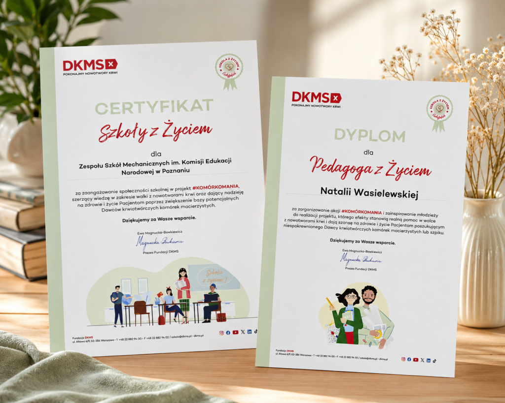dyplomy szkoła z życiem